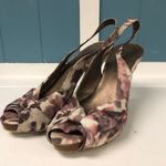 Moda  taupe and mauve peep toe heels‎ wine’s size 7.5 Photo 1