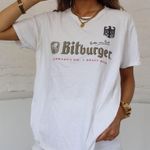 Bitburger Beer Tee Shirt White Size L Photo 0