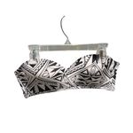 None Black and white geometric print two piece swimsuit women’s medium Photo 1