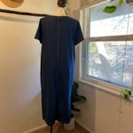 TY Vintage 90s Blue Cotton Denim Short Sleeve Chore Pocket Dress Size XL Photo 4