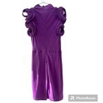 Catherine Malandrino Purple Lilac Ruffled Sleeve Dress Size M Photo 0