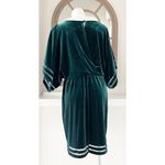 Jessica Howard  GREEN Velvet Knee Shift Dress, Size 14 EXCELLENT! Photo 4