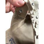 Maui Island  Womens White Flower Embellished Cork Footbed Sandals Sz 10W Photo 5