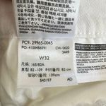 Levi's White Mid Length Denim Shorts Size 32 Stretch Women's jean Shorts Photo 4