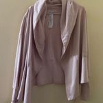 Young Fabulous and Broke Blush Pink Open Front Hoodie Sweater Jacket Photo 0