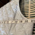 Croft & Barrow White Quilted Vest | Size Large | Diamond Stitch Adjustable Waist Photo 8