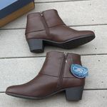 NWT G.H. Bass Bethany Bow Ankle Booties | G.H. Bass Brown Bow Ankle Boots Size 10 Photo 7