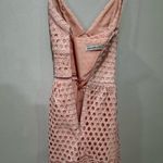 Abercrombie & Fitch Pink Crochet Lace Eyelet Dress Size XS Photo 6