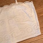 Patrons of Peace patron of peace crop top with white eyelet details ladies small spring cute Photo 1