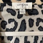 Umgee  Top Womens Medium Multicolor Mix Print Art To Wear Ruffle Sleeves Blouse Photo 6