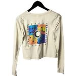 Full Tilt Sun Moon Sky Stars T Shirt Astrology Double Sided Graphic Tee Cream XS Photo 0