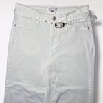 Vigoss  White Wide Leg Cropped Jeans Women’s Size 9 29 High Rise Stretch Belted Photo 1