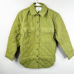 AYR The Big Mood Jacket in Celery Juice Womens XS Green Quilted Button Up Coat Photo 0