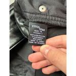 Women's Black Vegan Leather Pleather Pants Size 18 High Rise Boot Cut Photo 8