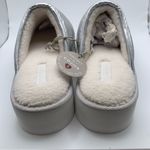 Maeve NIB Anthropologie  Puffy Platform Slippers  L 10-11 metallic silver slip on Photo 6
