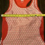 Nike  Dri Fit Womens Large Orange White Racerback Athletic Workout Run Tank Top Photo 4