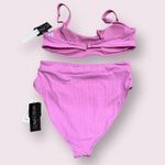 California Waves COPY -  PINK HIGH WAIST SWIMSUIT SIZE LARGE NWT. Photo 4