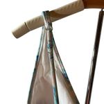 Shade & Shore Women's Blue Floral Print Triangle Bikini Top - Size Small - NWT Photo 5