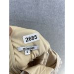 Minuet  Women's Dress Fit and Flare White Nude Striped Sleeveless Size Small Photo 2