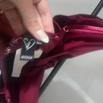 Windsor  Maroon Satin Cut Out Dress Photo 1