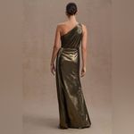 Mac Duggal 26537 Womens Draped One Shoulder Grecian Metallic Gown Dress Photo 2