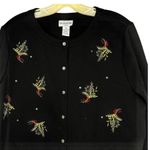 Breckenridge Vintage  Black Cardigan Holiday Sweater Photo 1