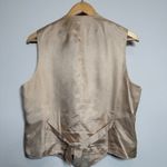 Vintage Liz Claiborne Beige Floral Pattern Button-Up Vest Photo 3