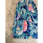 Lilly Pulitzer ‎ Essie Dress Sparkling Blue Hey Bay Bay Sailboat Print Women's XS Photo 2