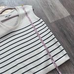 Banana Republic  navy and cream striped‎ sleeveless sweater vest Photo 3
