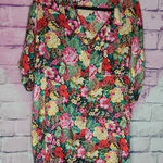 VINTAGE INTIMATE MOMENTS 90S SATIN FLORAL LONG LINE MODEST BUTTON SLEEP SHIRT Pink Size undefined Photo 0