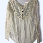 Jolt Cream lace top with long sleeves and boho flair #boho #lacetop  2 Photo 1