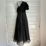 Mac Duggal Ruffle Layered Chiffon One Shoulder Gown Maxi Dress Size 4 Photo 7