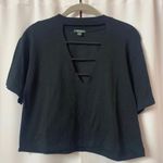Wild Fable Gothic Black Cutout Lattice T-Shirt Size Small Photo 3