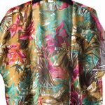 Floral Tropical Jungle Open Front Kimono Duster Pink Size undefined Photo 4