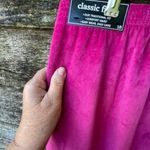 NWT Alfred Dunner size 18 velvet pull on casual comfort pants. Pink Photo 2