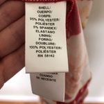 Maggy London  Floral Dress Hibiscus Red Faux Wrap Knee Length 2 Photo 4