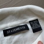 Vintage Statements Quarter Zip Sweater White Size XL Photo 5