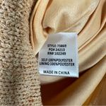 fab'rik NWT  Reese Knit Romper Womens L Mustard Yellow V-Neck Tie Waist Earthy Photo 4