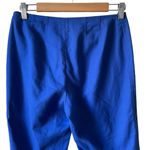 St. John  Cobalt Blue Flat Waist Cotton Stretch Capri Cropped Pants Size 4 Photo 3