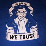 Anvil RBG In Ruth We Trust Blue Ladies Shirt SZ M Photo 1