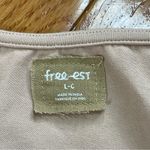 Free People  Onda Dropped waist Long Sleeve Stretch Cotton Dress Square neck Sz L Photo 11