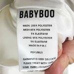 Babyboo NWT Dolly Mini Dress Ivory Satin Beaded Long Sleeve Women’s XS Photo 12