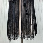 Vintage 60s 70s Black Lace Fringe Lingerie Top Nightie Coquette Showgirl Retro Size undefined Photo 4