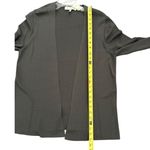 ESCADA Cardigan Sweater Womens Size 42 Gray Wool Knit Open Front Quiet Luxury Photo 5