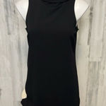 Banana Republic  Black Mock Neck Dress | Sleeveless Shift Midi – Size Small Photo 0