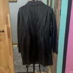 Jaclyn Smith Black‎ leather trenchcoat by  Photo 1