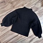 Line and Dot  | Revolve Women Black Mock Neck Balloon Sleeve Pullover Sweater | XS Photo 1