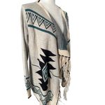 Pink Owl  Aztec Waterfall Fringe Cardigan Photo 1