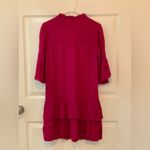 Gap  Elegant Fuchsia Ruffle Women's Tiered Dress.   Size-Small Photo 2