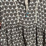 Haute Monde Floral 3/4 Sleeve Flowy Tassel Mini Dress Photo 2